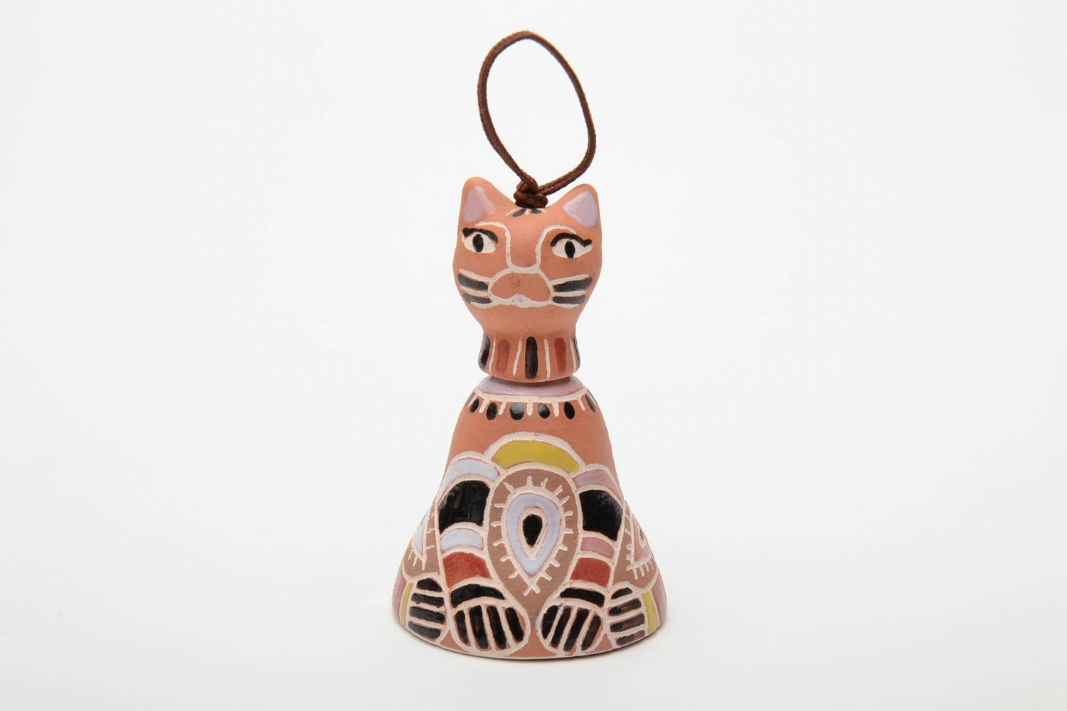 Ceramic figurine bell Cat photo 2