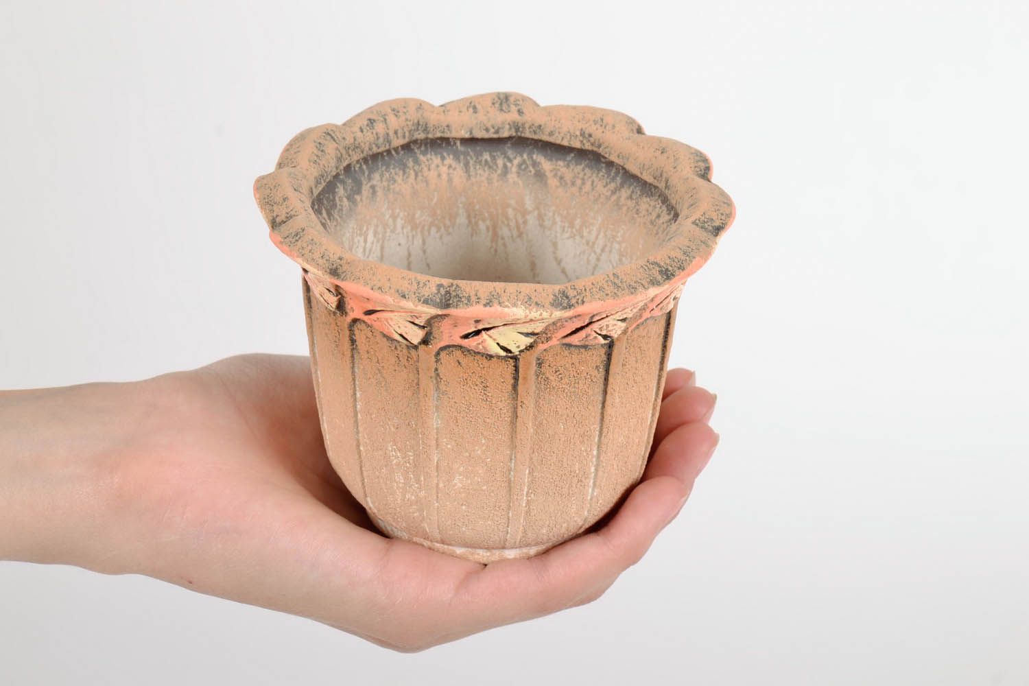 Ceramic pot for indoor plants photo 5