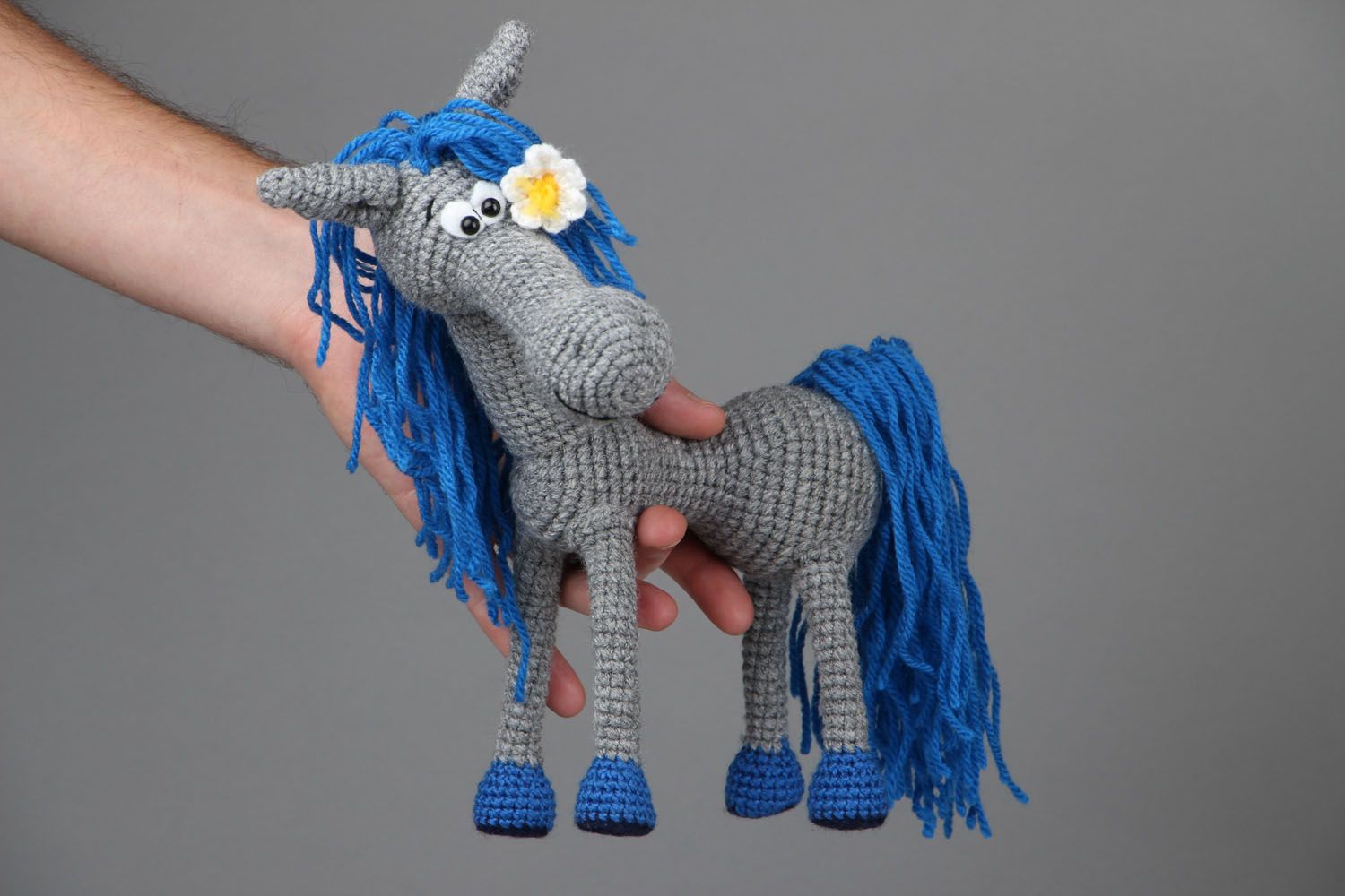 Soft crochet toy Little Horse photo 4