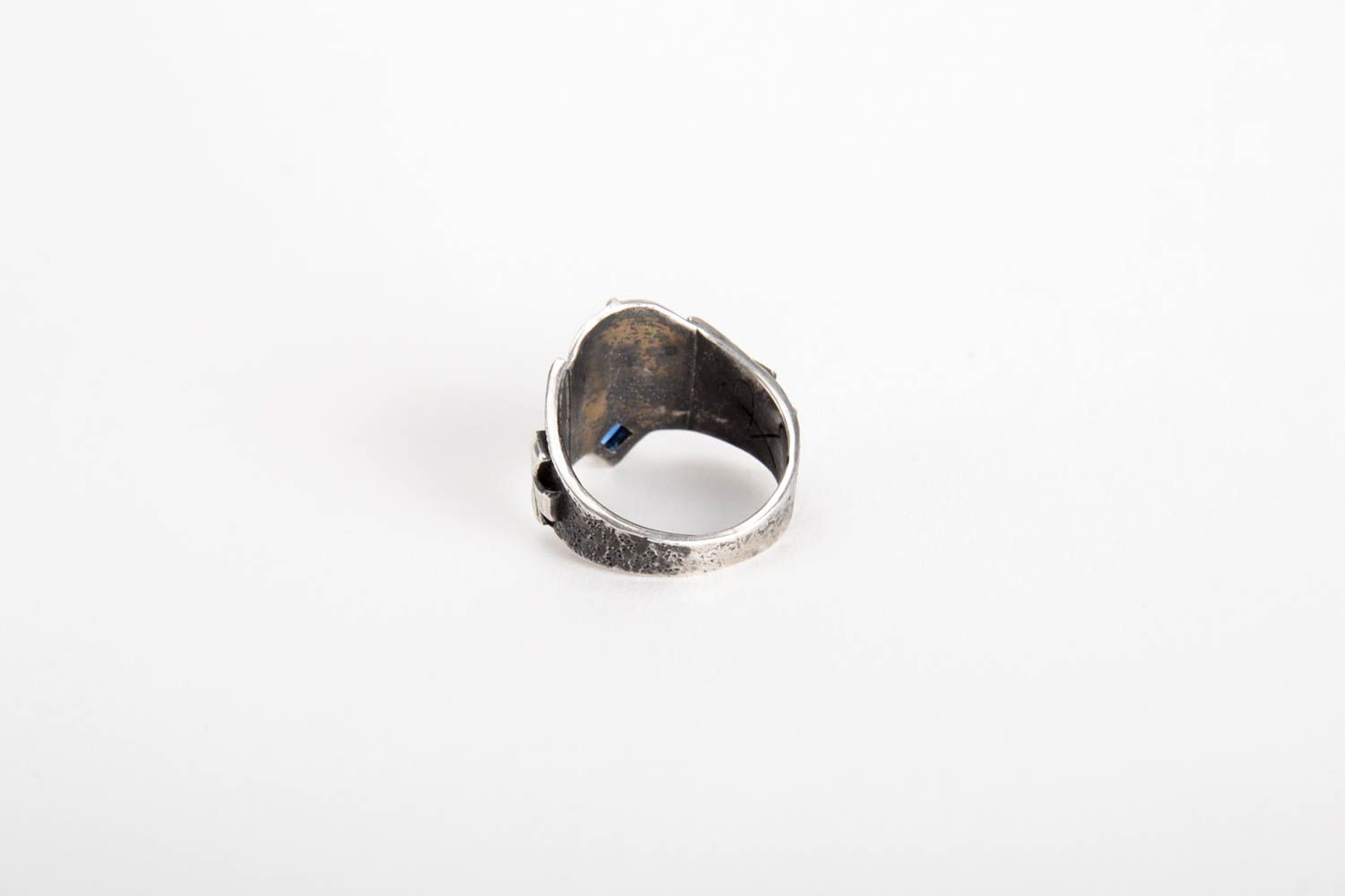 Серебряное кольцо ручной работы женское кольцо с камнем серебряное украшение фото 4