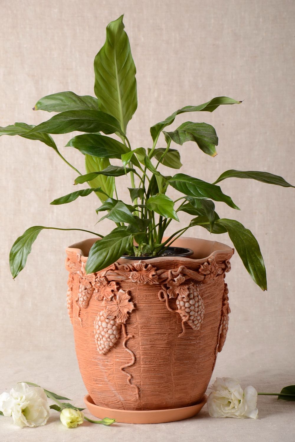 Handmade plant pot ceramic flower pots 2.5 l housewarming gift idea ceramic pot photo 1