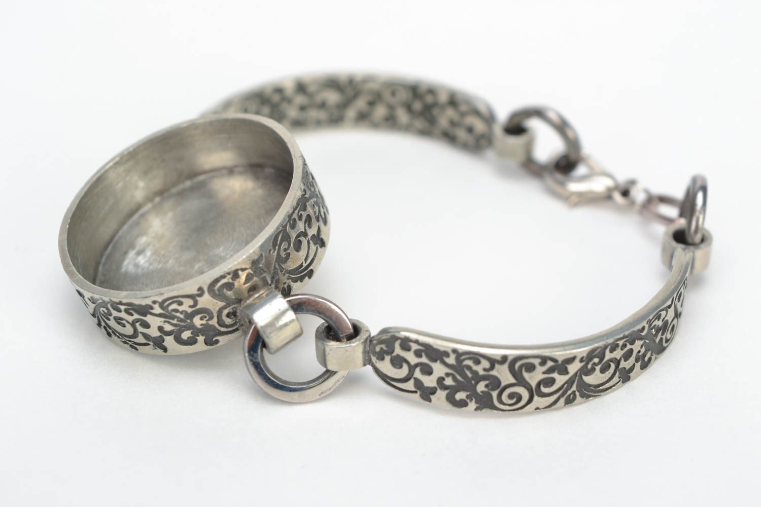 Accessory for jewelry handmade beautiful metal bracelet how to make jewelry photo 4