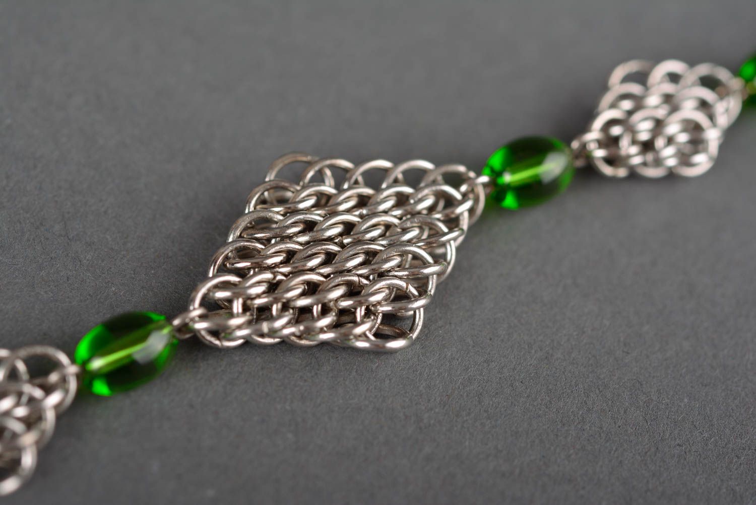 Handmade metal bracelet beaded bracelet wire bracelet fashion jewelry  photo 2