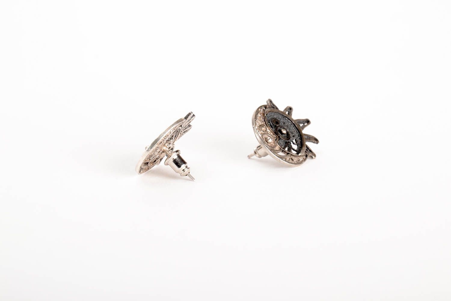 Handmade jewelry silver earrings fashion earrings designer accessories photo 4