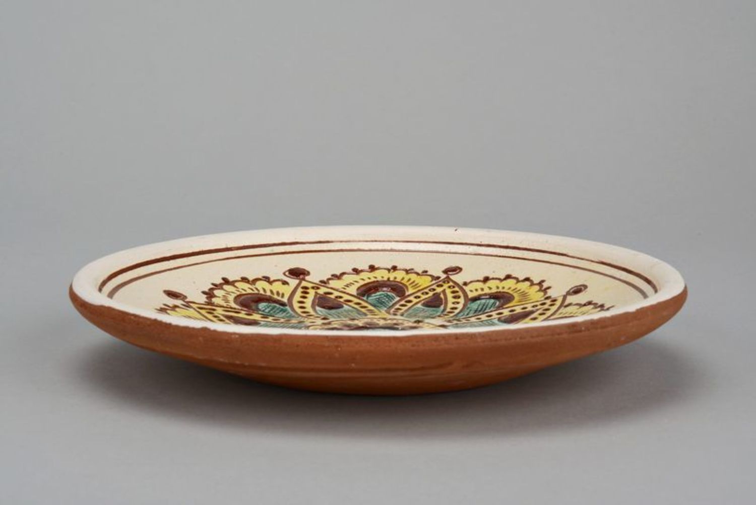 Тарелка настенная керамическая фото 1