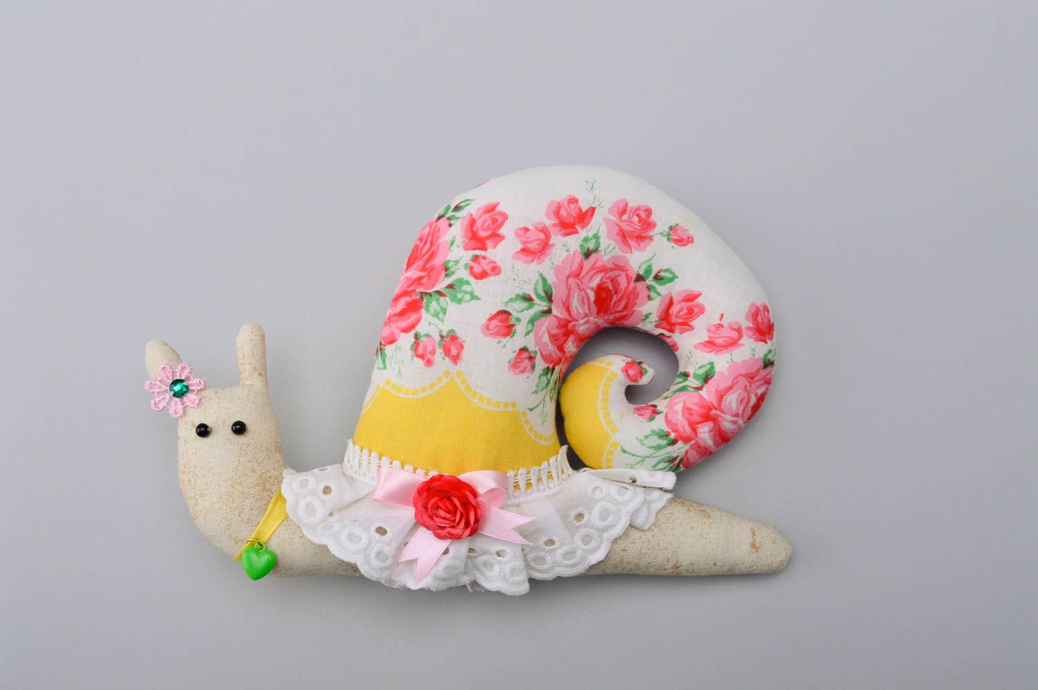 Soft toy handmade toy animal snail toy birthday gifts for kids home decor photo 2