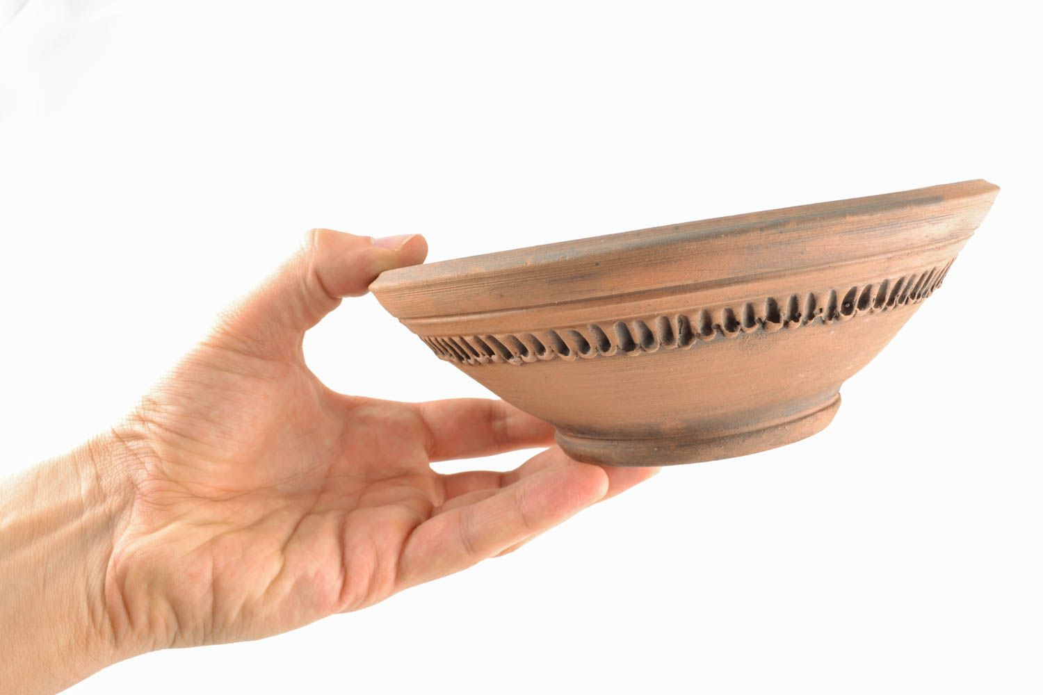 Wide clay bowl photo 2