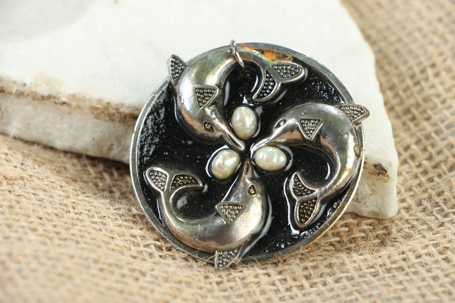 Beautiful pendant in steampunk style photo 5