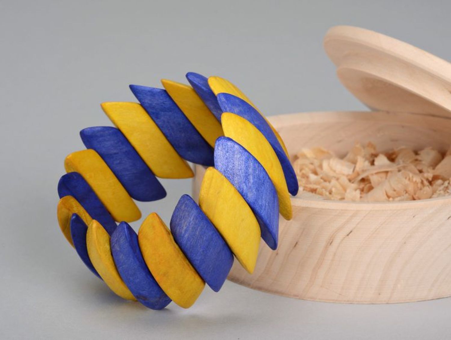Bracciale di legno fatto a mano braccialetto vivido braccialetto da polso

 foto 4
