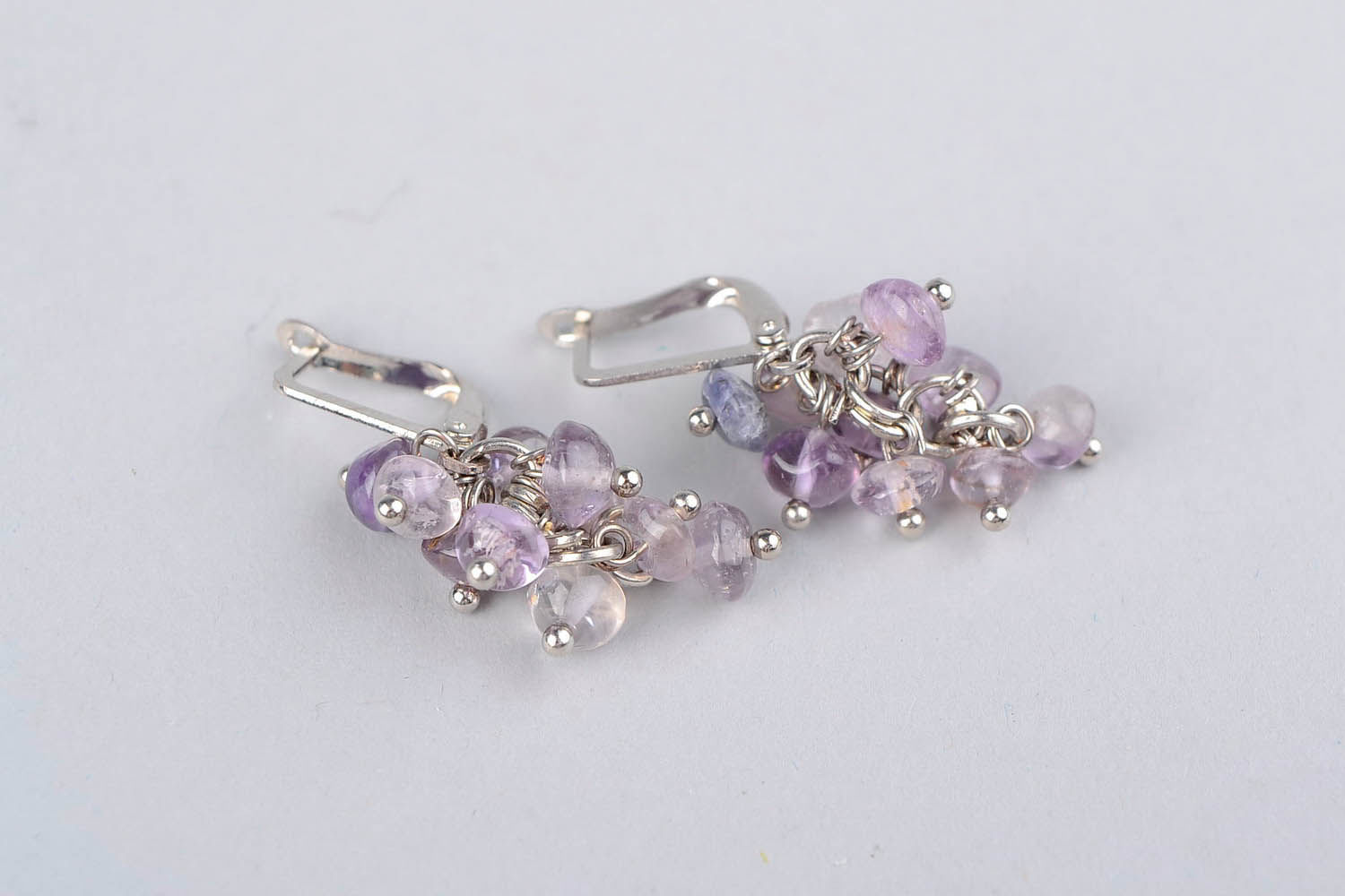 Aquamarine earrings Grapes photo 3