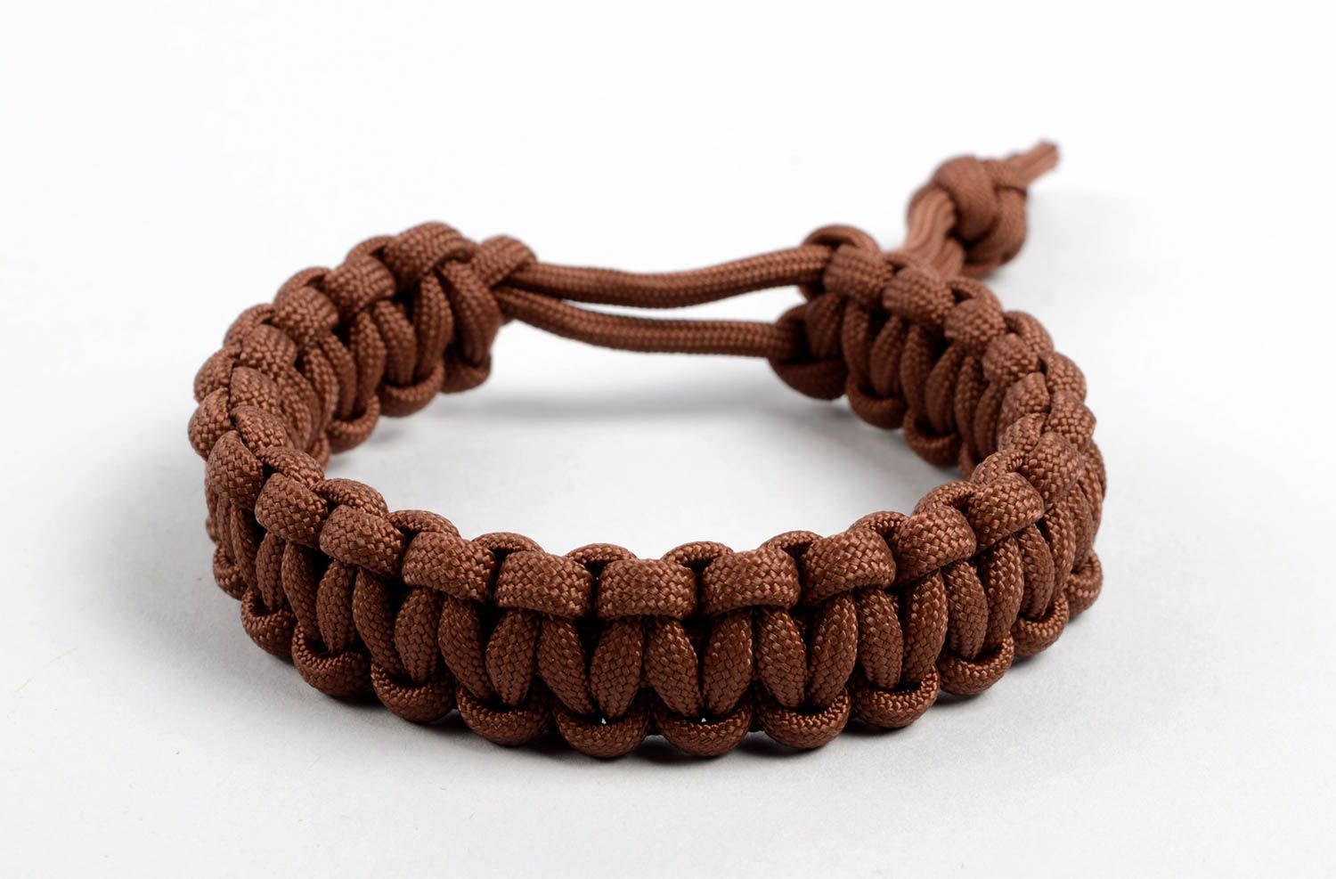 Unusual handmade wrist bracelet woven cord bracelet textile jewelry designs photo 1