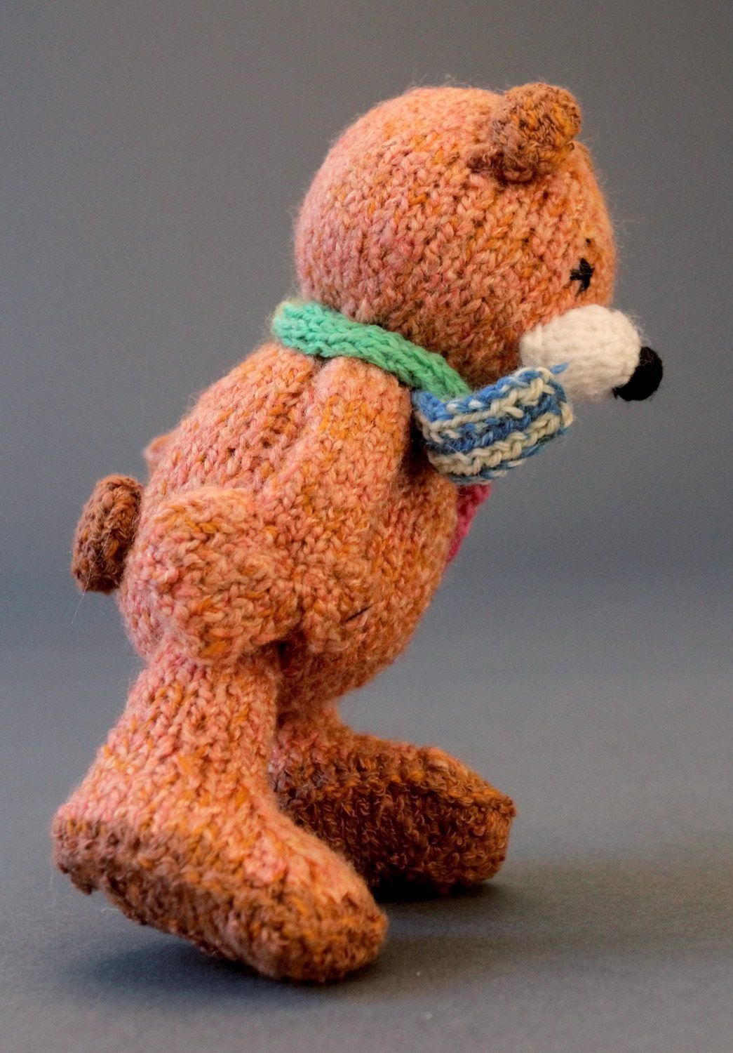 Soft toy Bear with a funny scarf photo 3