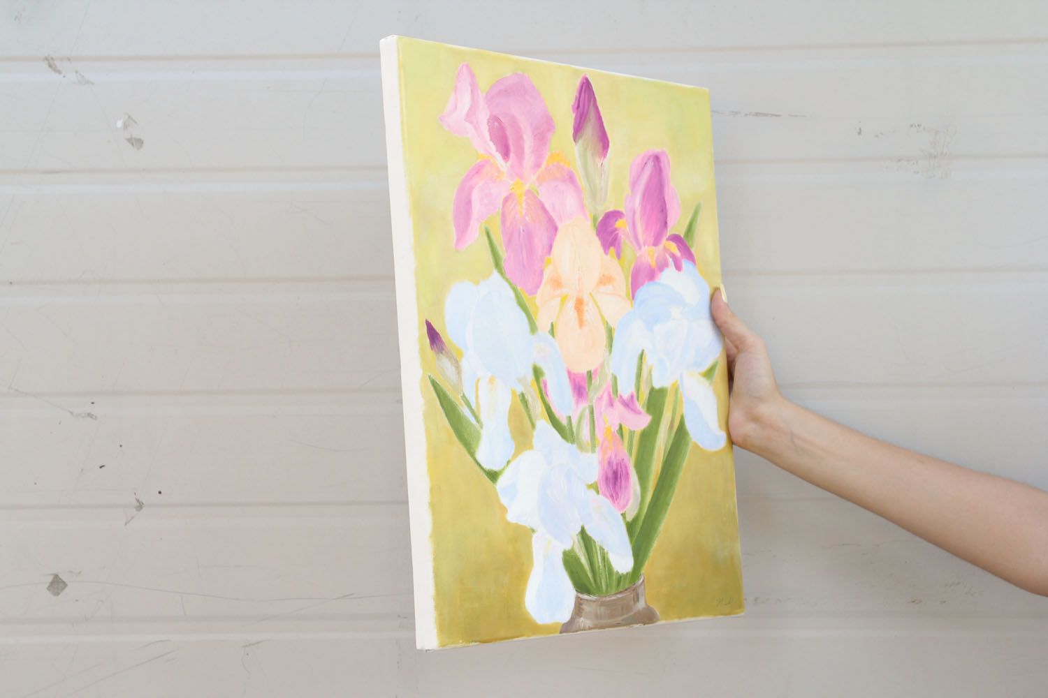 Oil painting Irises photo 3