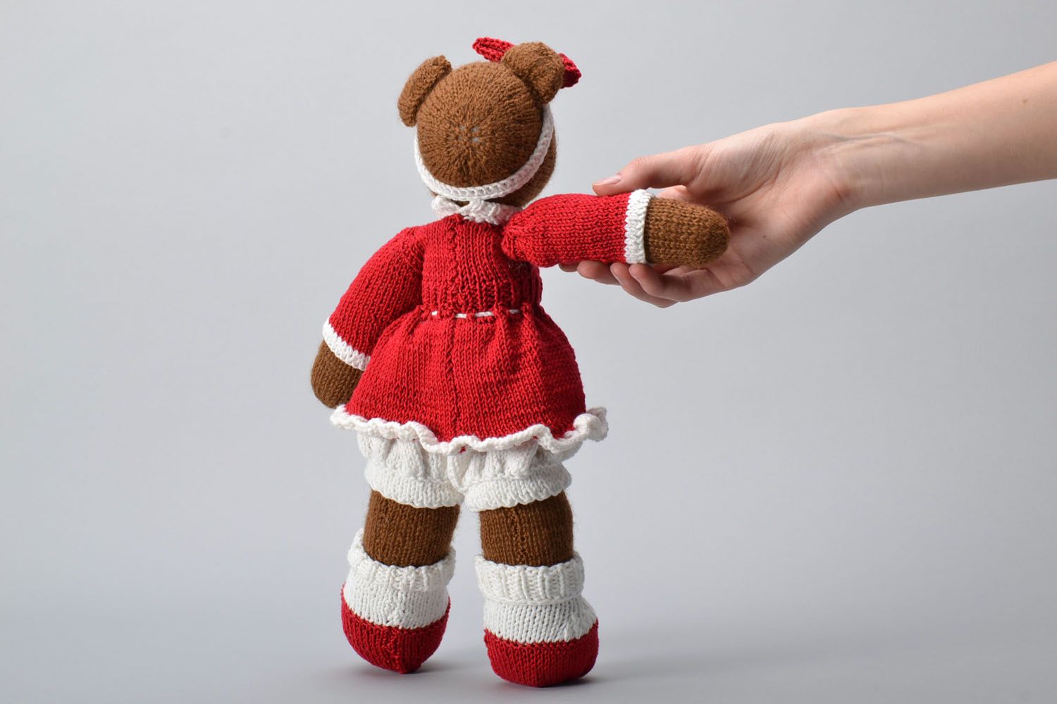Knitted toy Bear photo 4