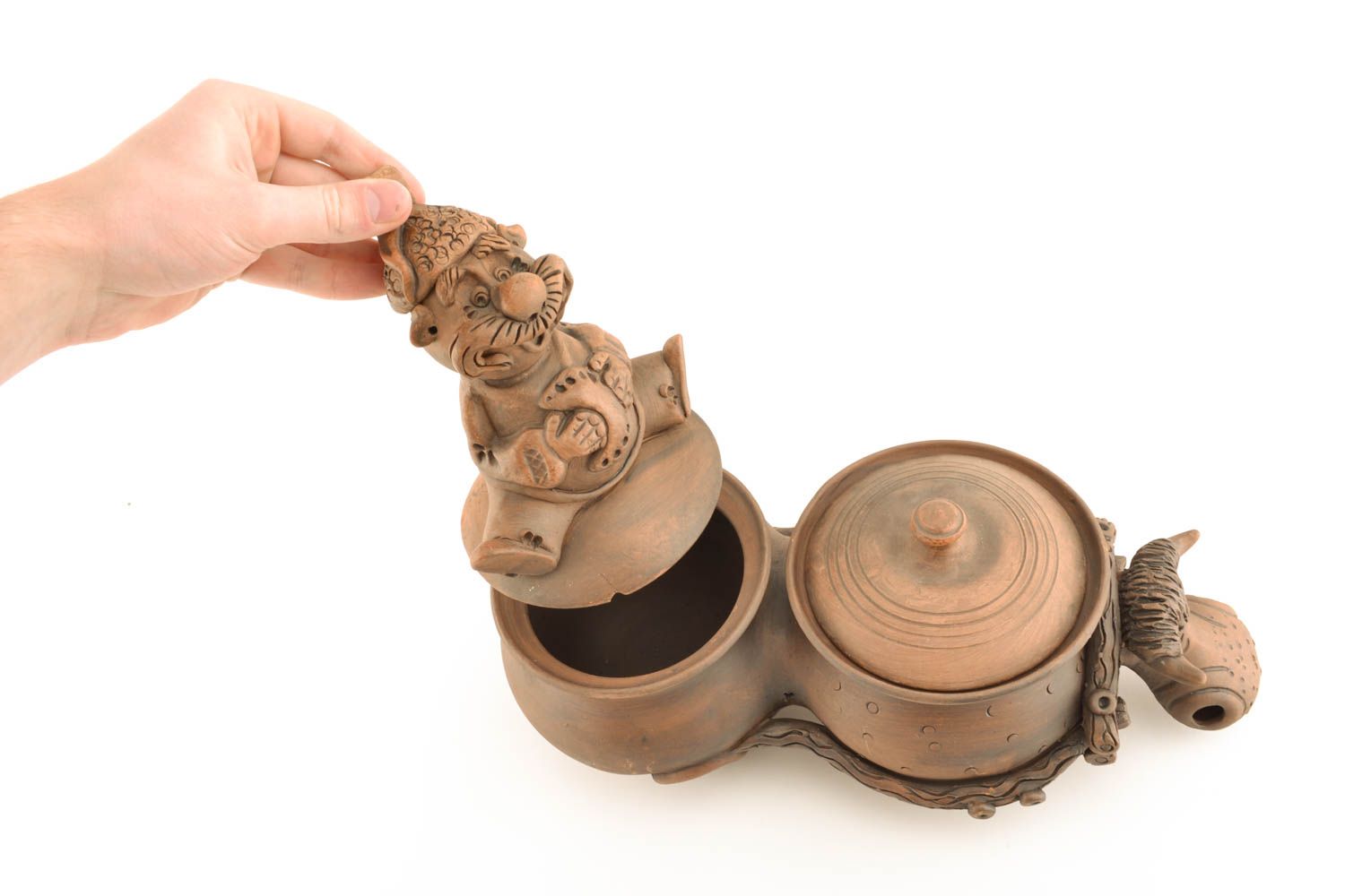 Pots en céramique faits main originaux vaisselle pratique accessoires cuisine photo 3