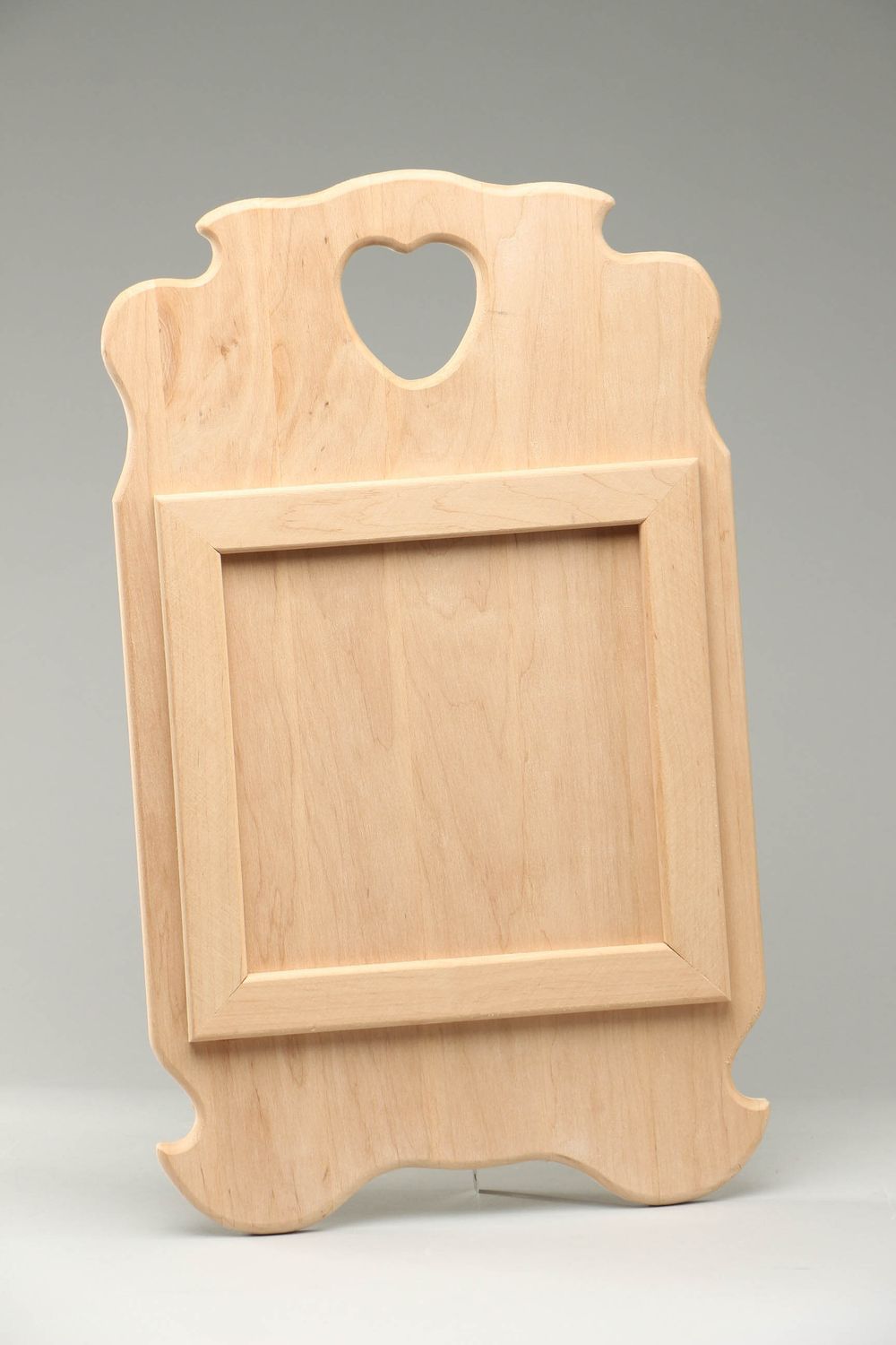 Wooden craft blank for key holder photo 1