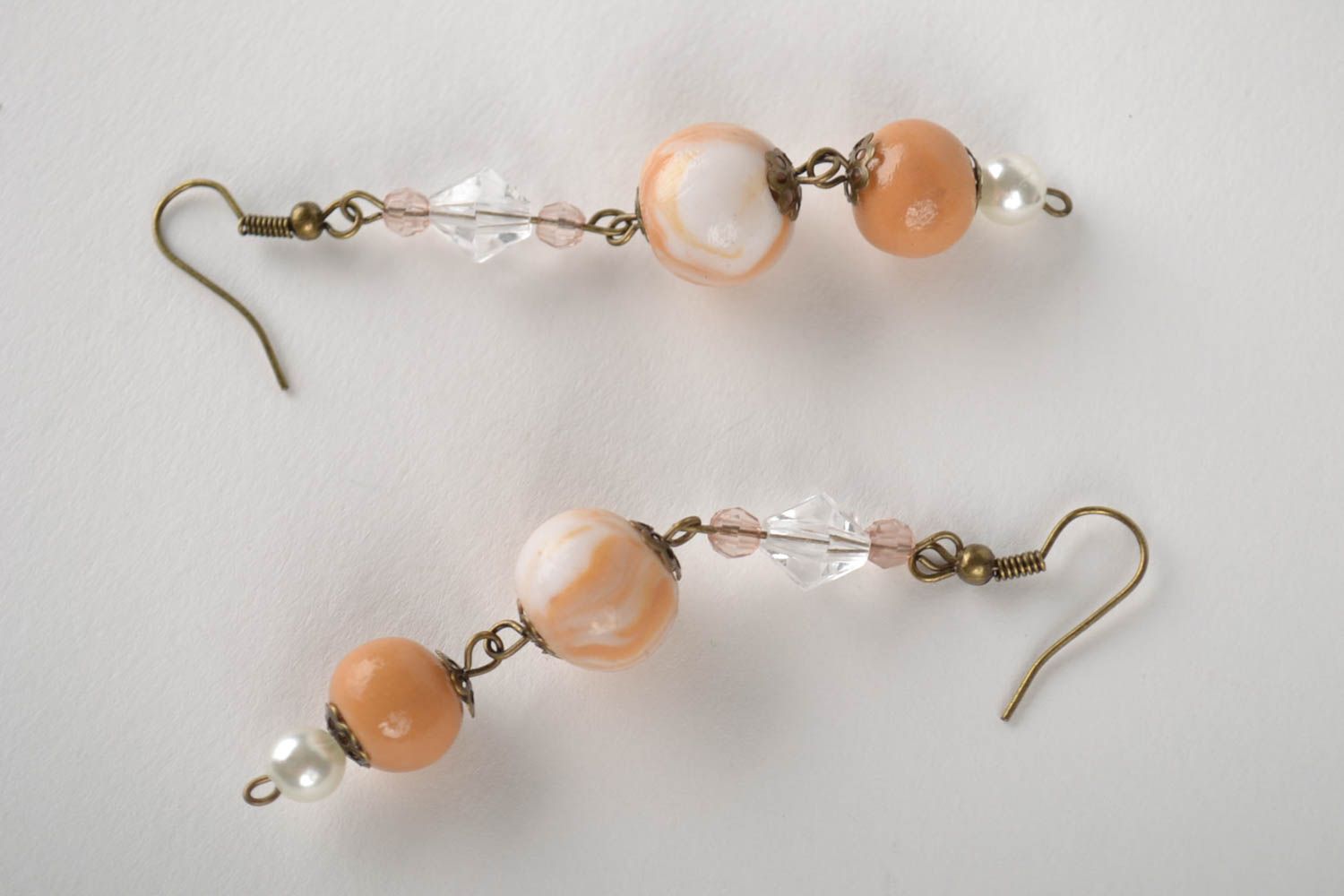 Handmade earrings bead earrings fashion jewelry polymer clay gifts for girls photo 2