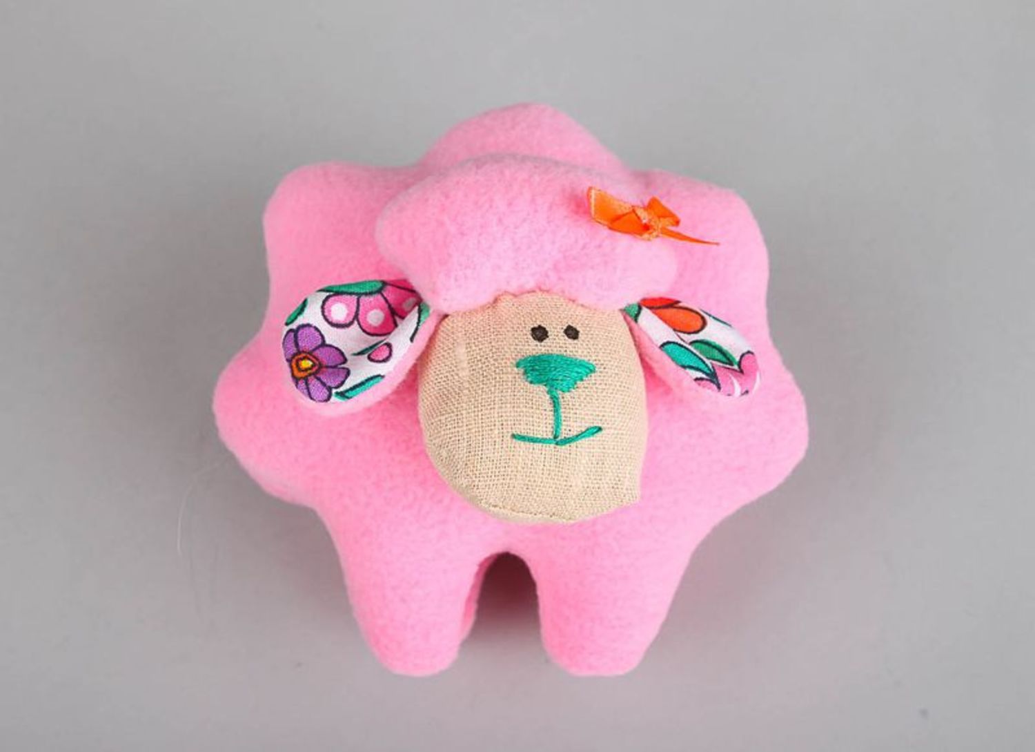 Мягкая игрушка Розовая овечка фото 5