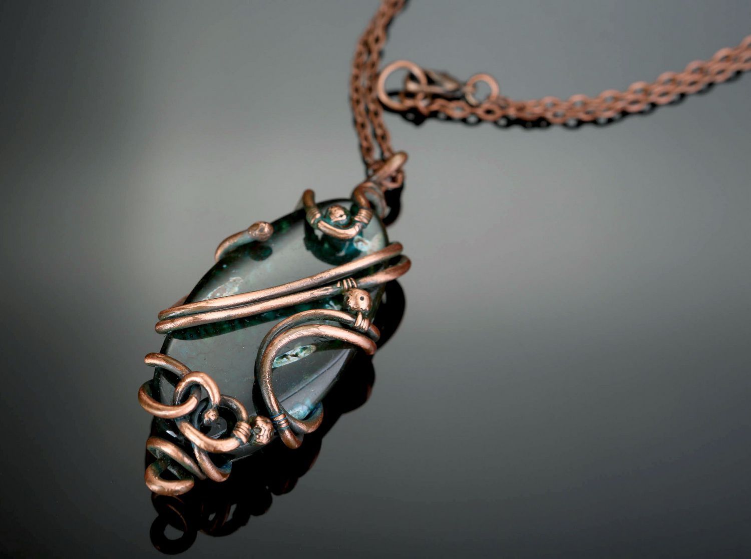 Beautiful pendant with agate photo 7