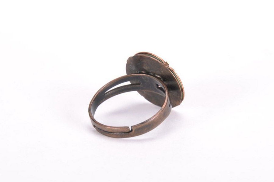 A ring made of copper Yin Yang photo 3