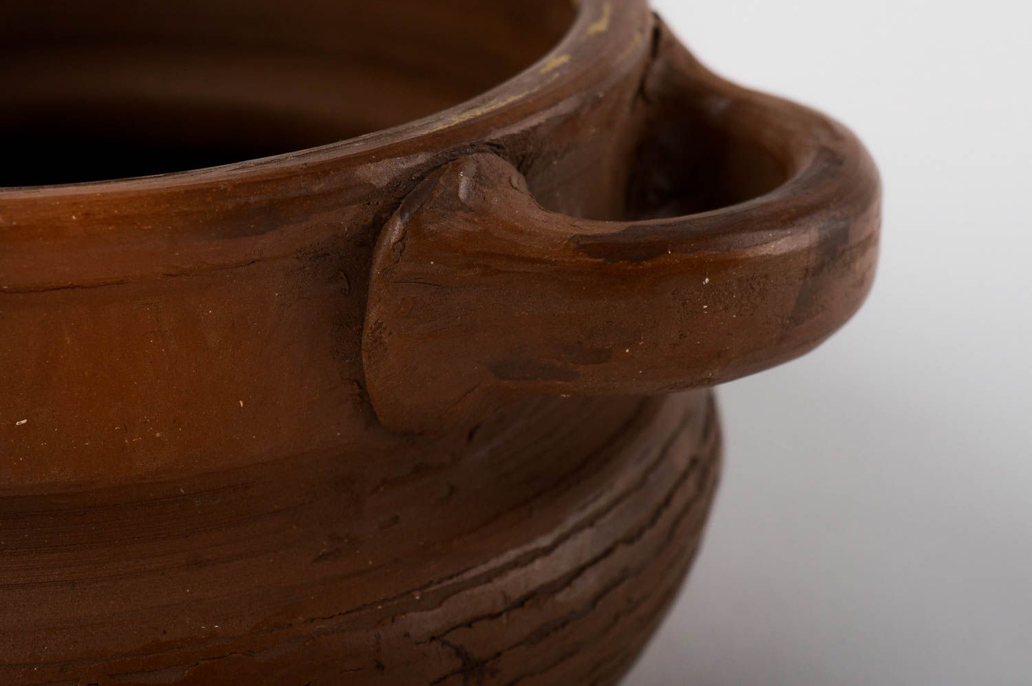 Teller Keramik handmade Suppen Terrine Teller braun Geschenk für Frauen 750 ml foto 4