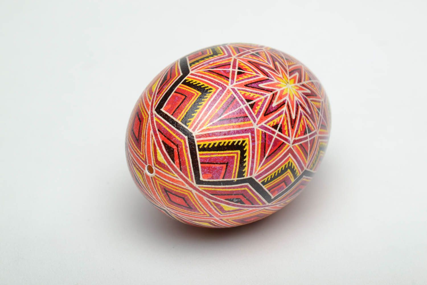 Huevo de Pascua artesanal pintado foto 4
