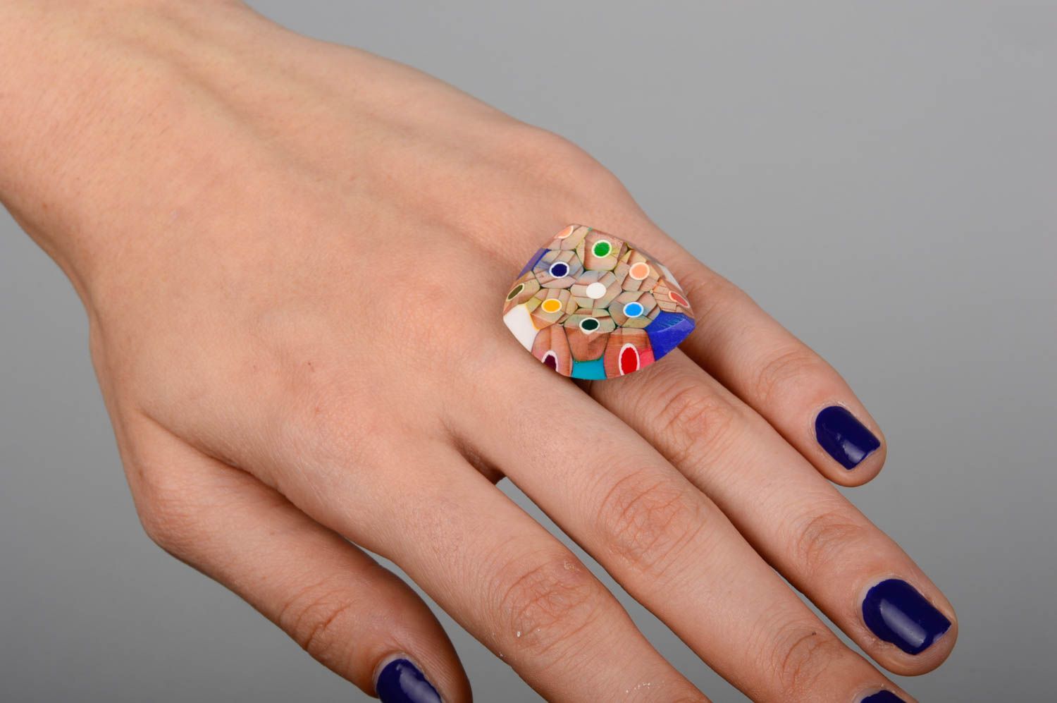 Handgemachter Schmuck Damen Ring Accessoire für Frauen ausgefallenes Geschenk foto 2