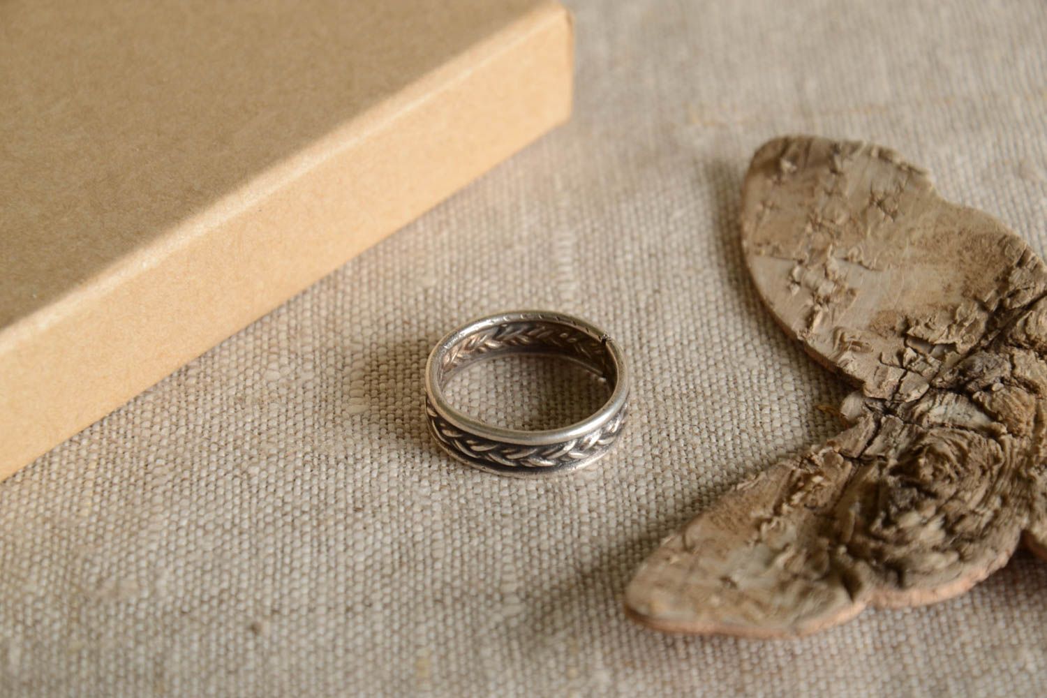 Кольцо ручной работы перстень женский металлическое украшение перстень фото 1