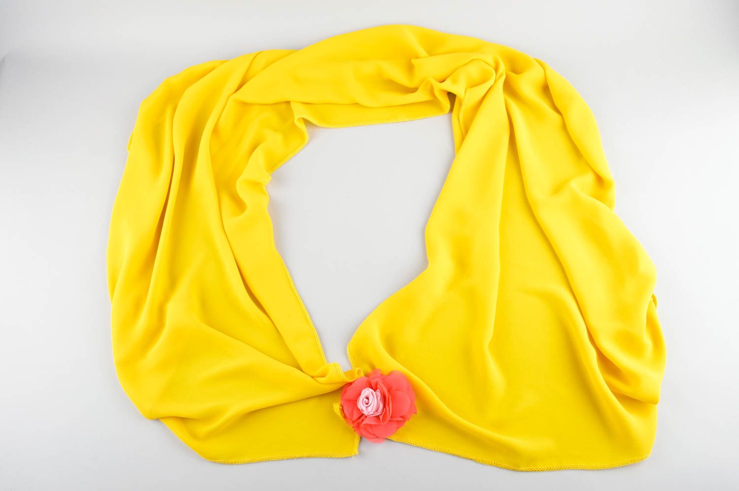 Bufanda de fieltro hecha a mano amarilla ropa de mujer regalo personalizado foto 1