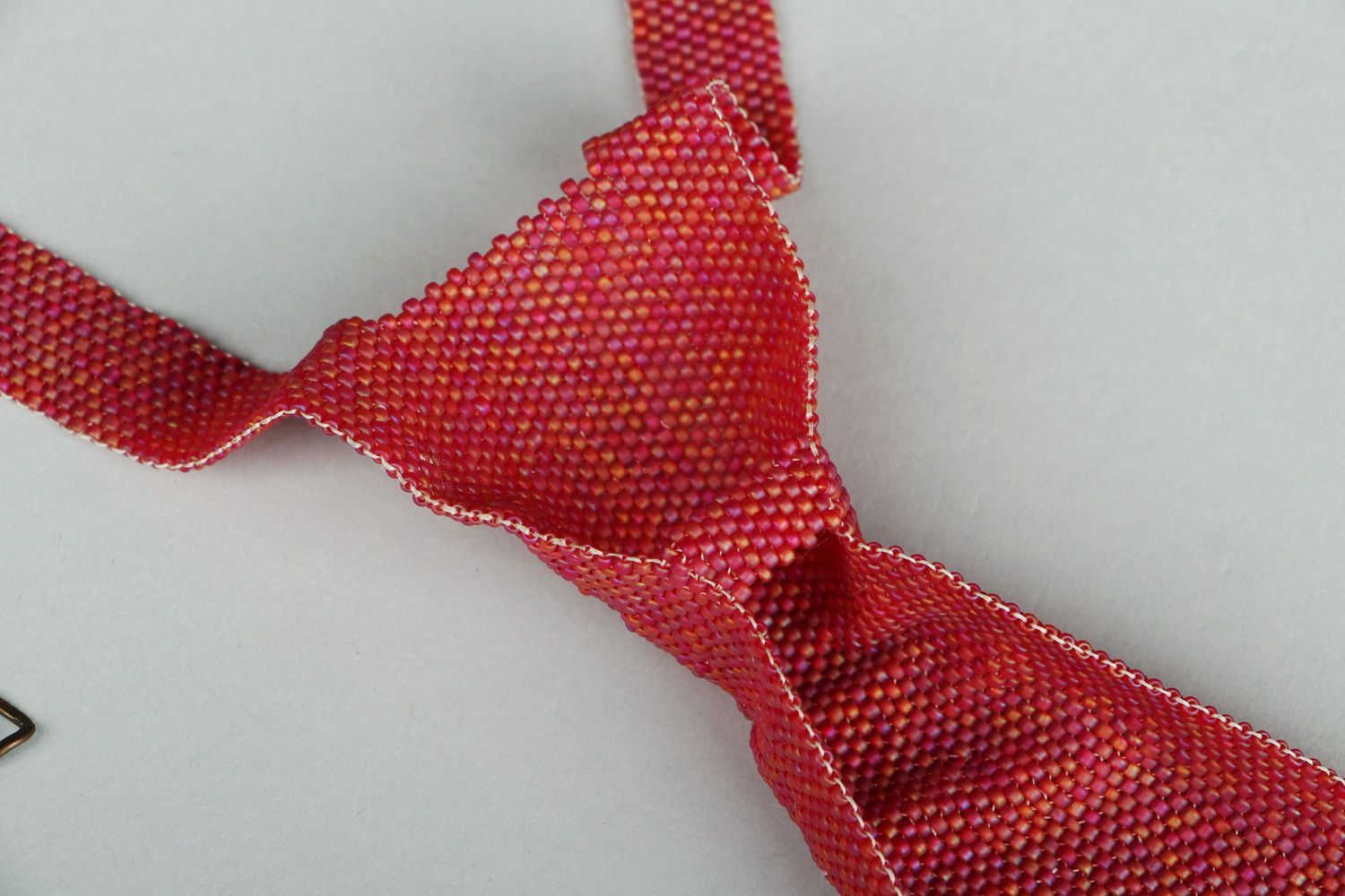 Krawatte aus japanischen Glasperlen Tsche foto 4