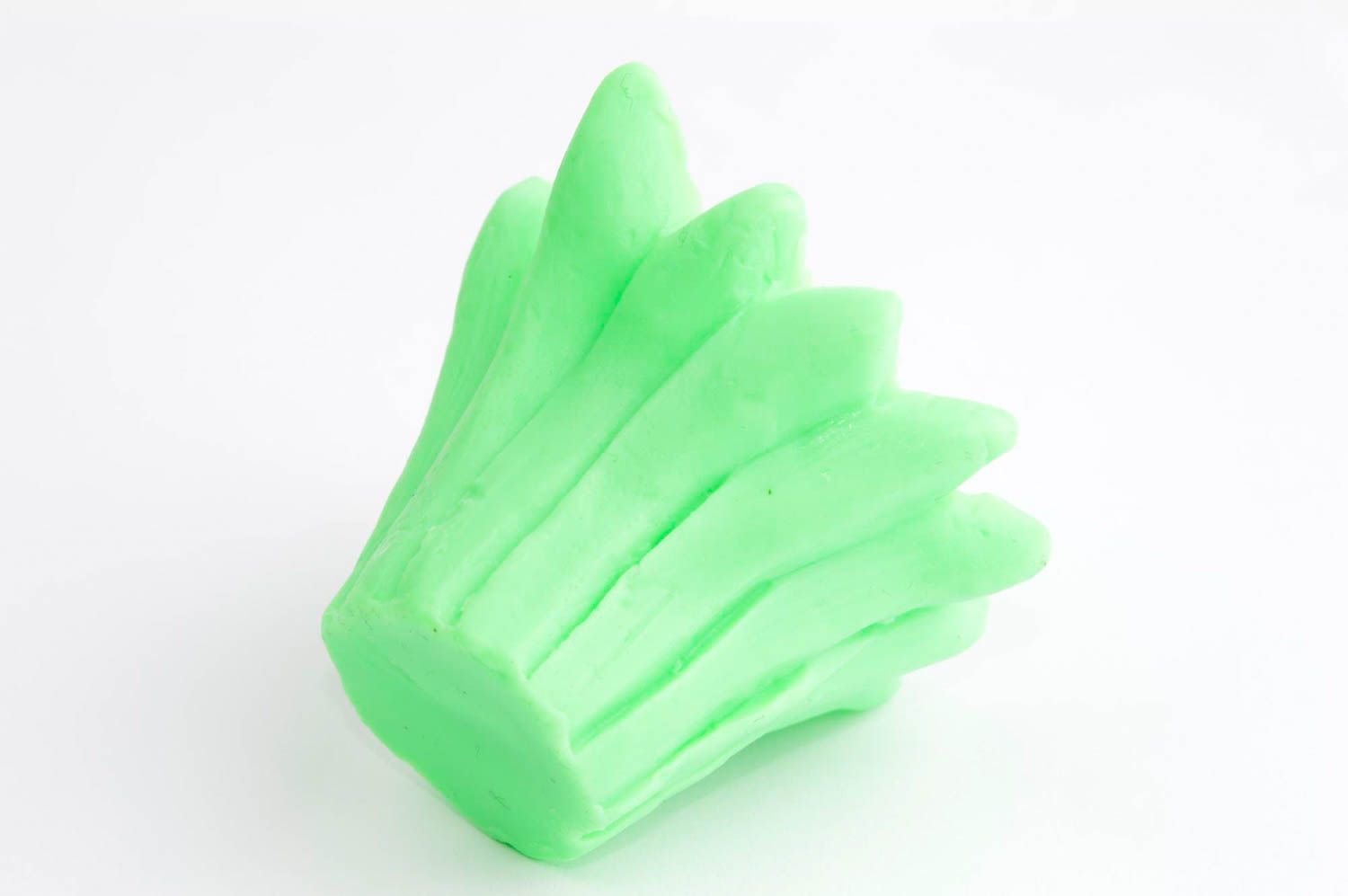 Jabón casero hecho a mano color verde artículo de belleza regalo para chica foto 4