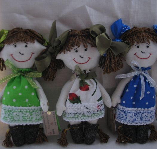 Handmade Puppe aus Textil Geschenk für Tochter  foto 1