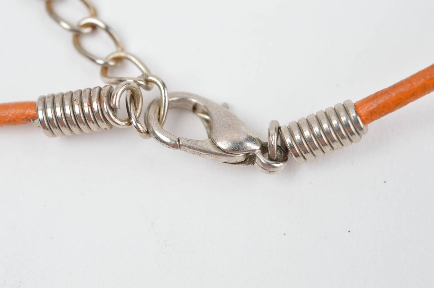 Handmade glass beaded necklace lampwork pendant elegant pendant glass beads photo 4