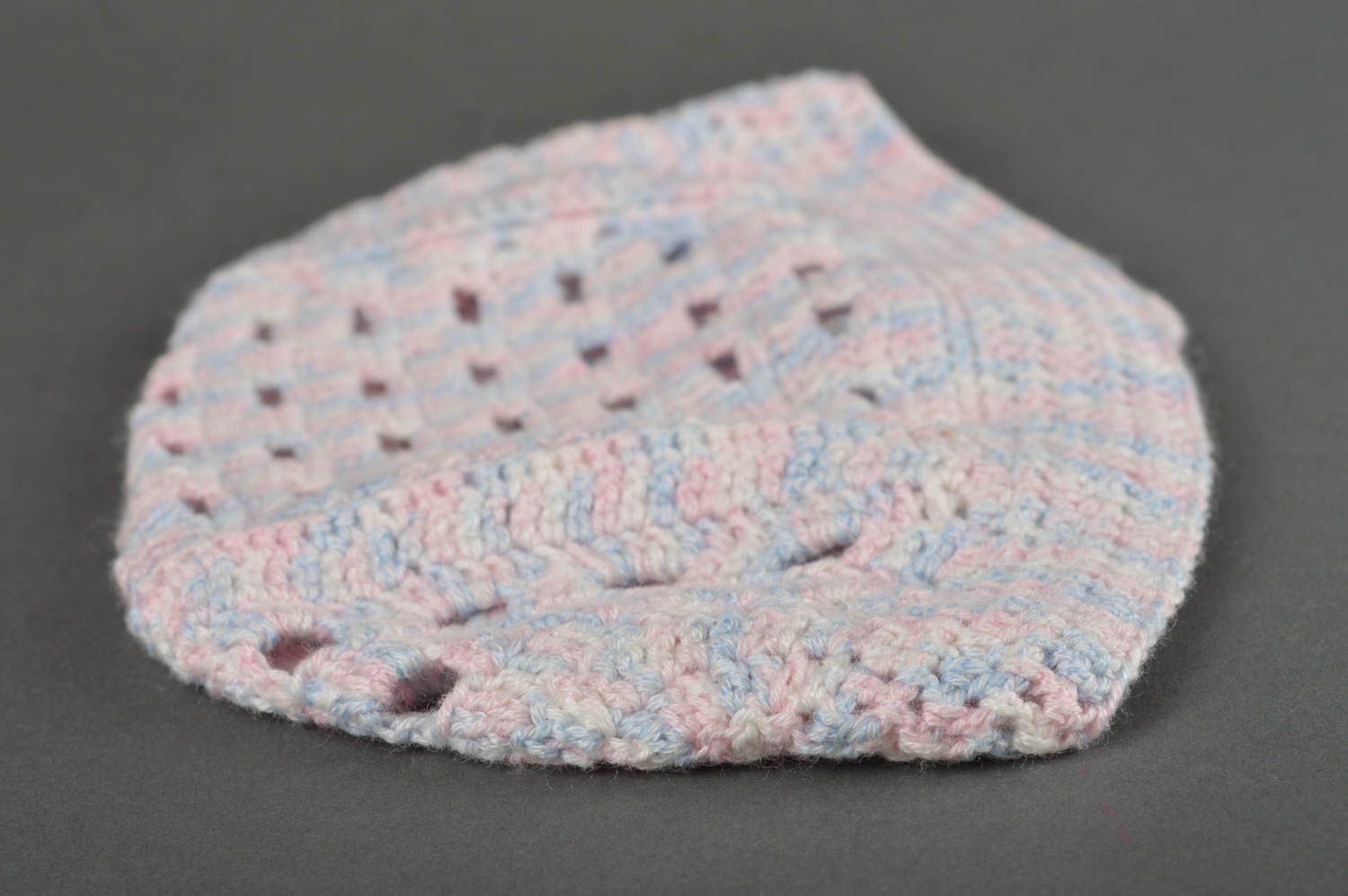 Bonnet tricot fait main Chapeau au crochet léger original Vêtement enfant photo 4