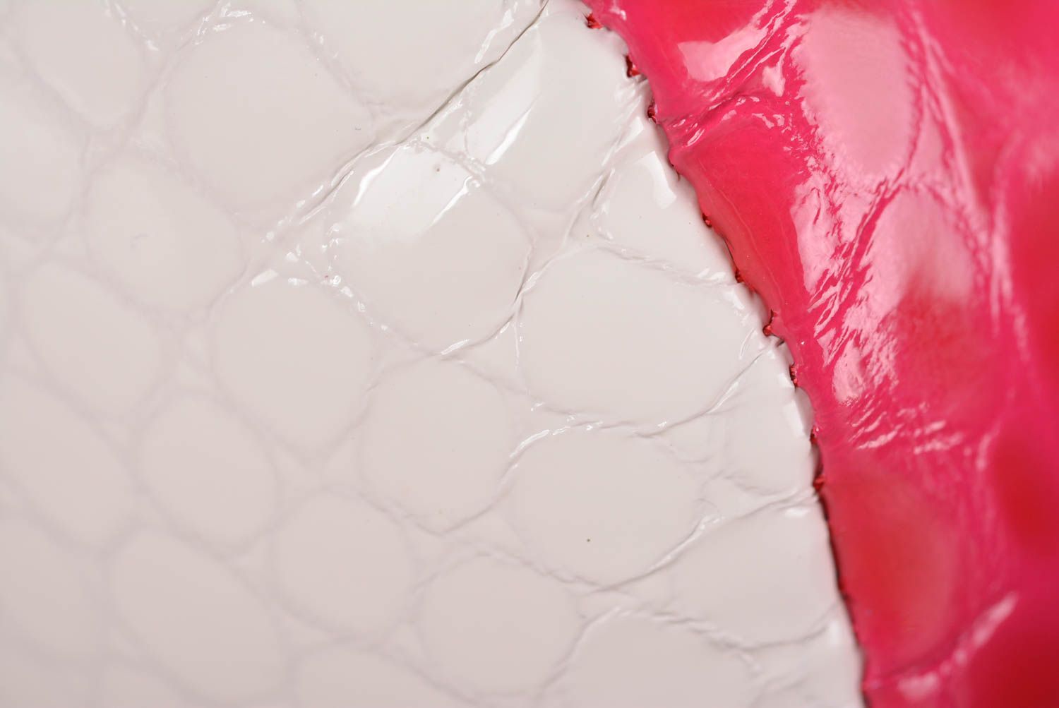 Handmade designer leather toy unusual pink interior element decor ideas photo 5