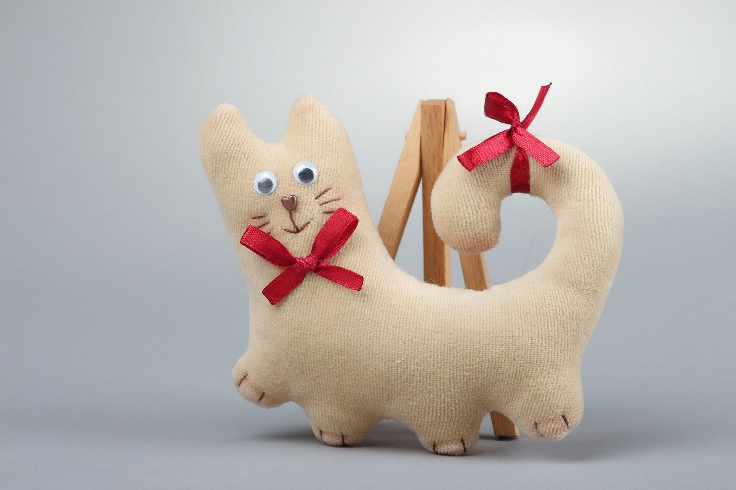 Fabric toy Long-tailed cat photo 4