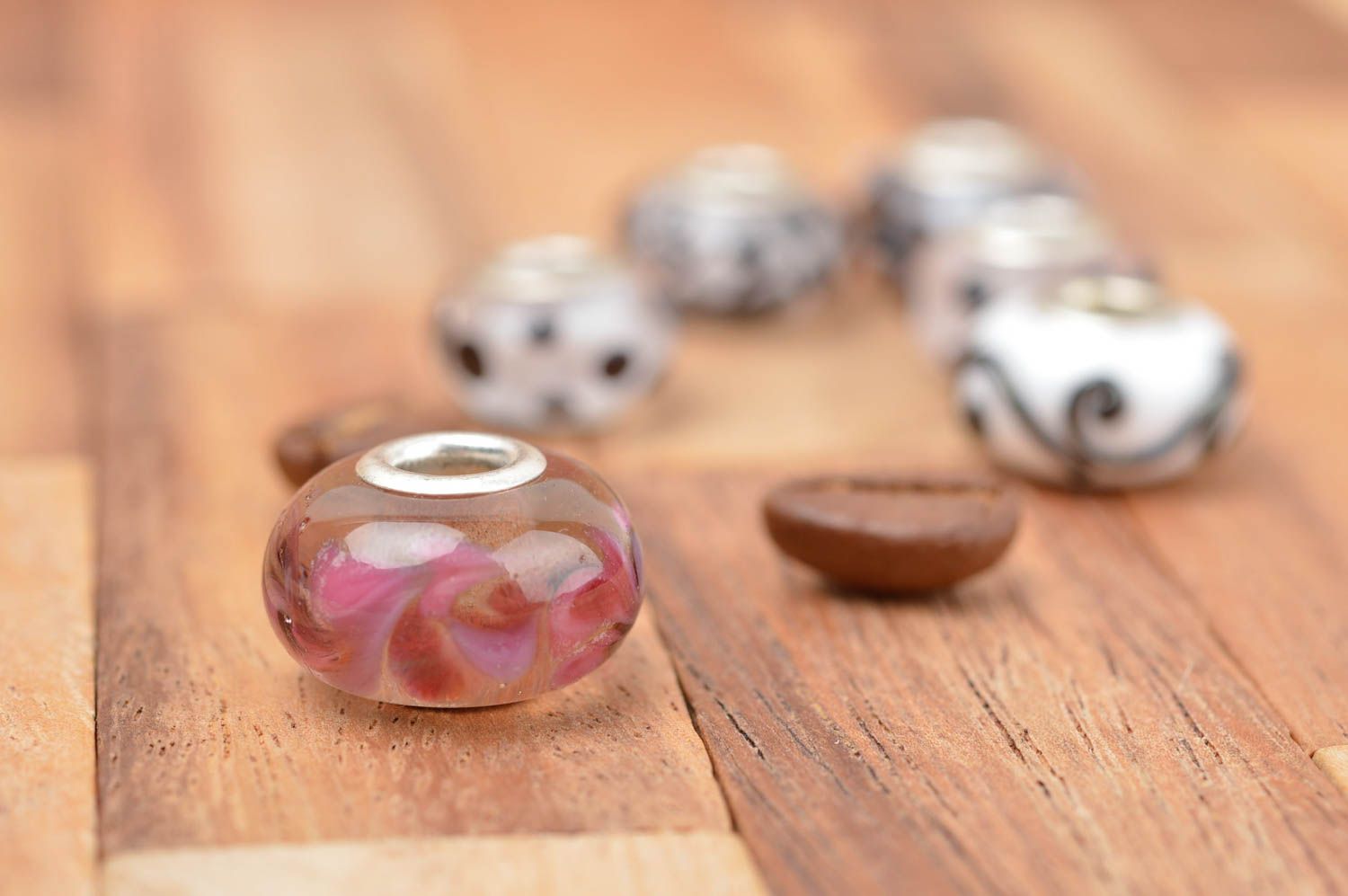Stylish handmade jewelry making supplies handmade glass bead small gifts photo 1