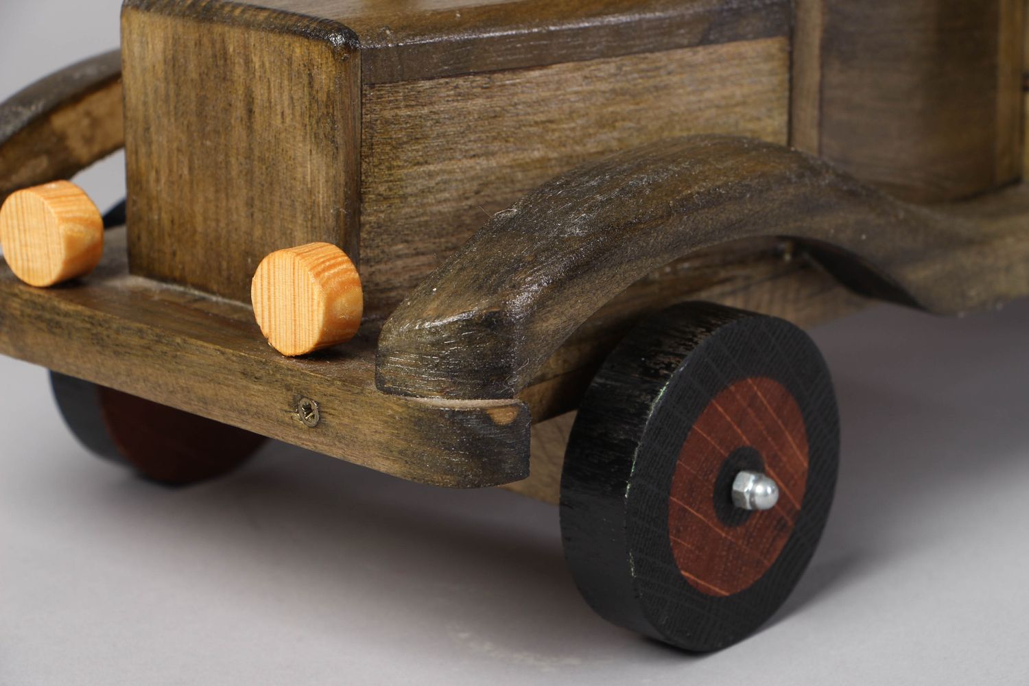 Handmade wooden toy truck photo 2