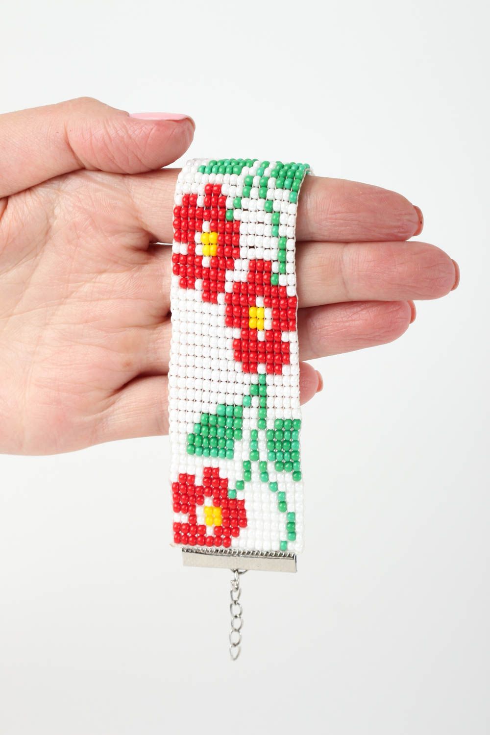Stylish handmade wrist bracelet woven bead bracelet beaded bracelet designs photo 5