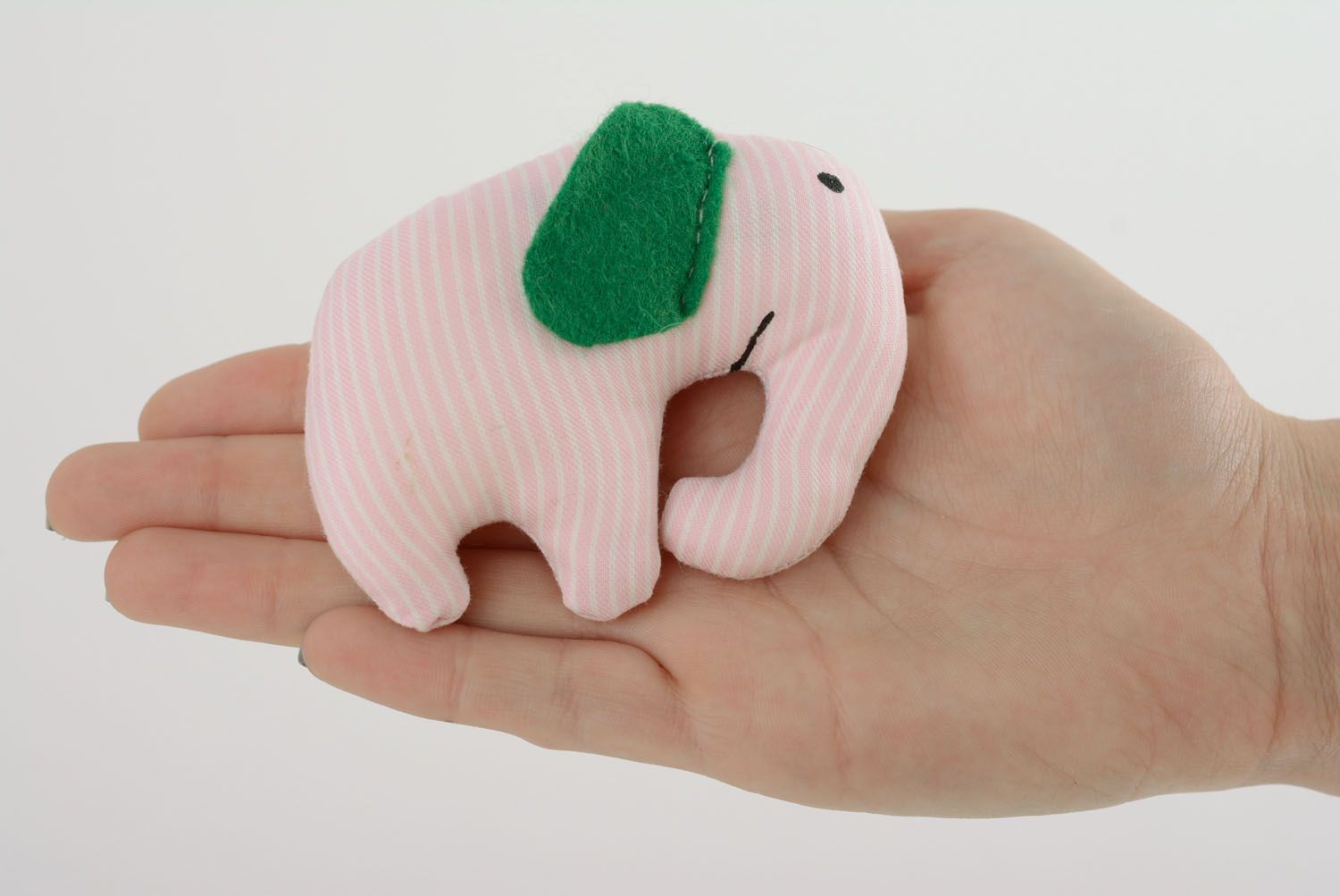 Brinquedo macio de tecido feito à mão para interior Elefante foto 4