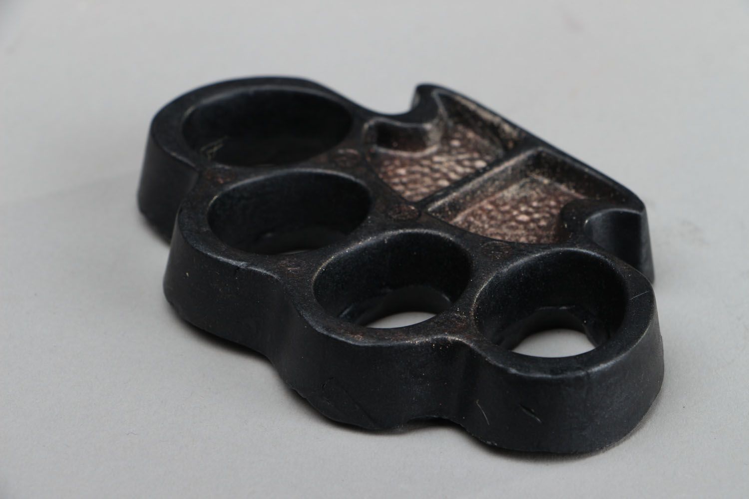 Natural soap in the shape of brass knuckles photo 2