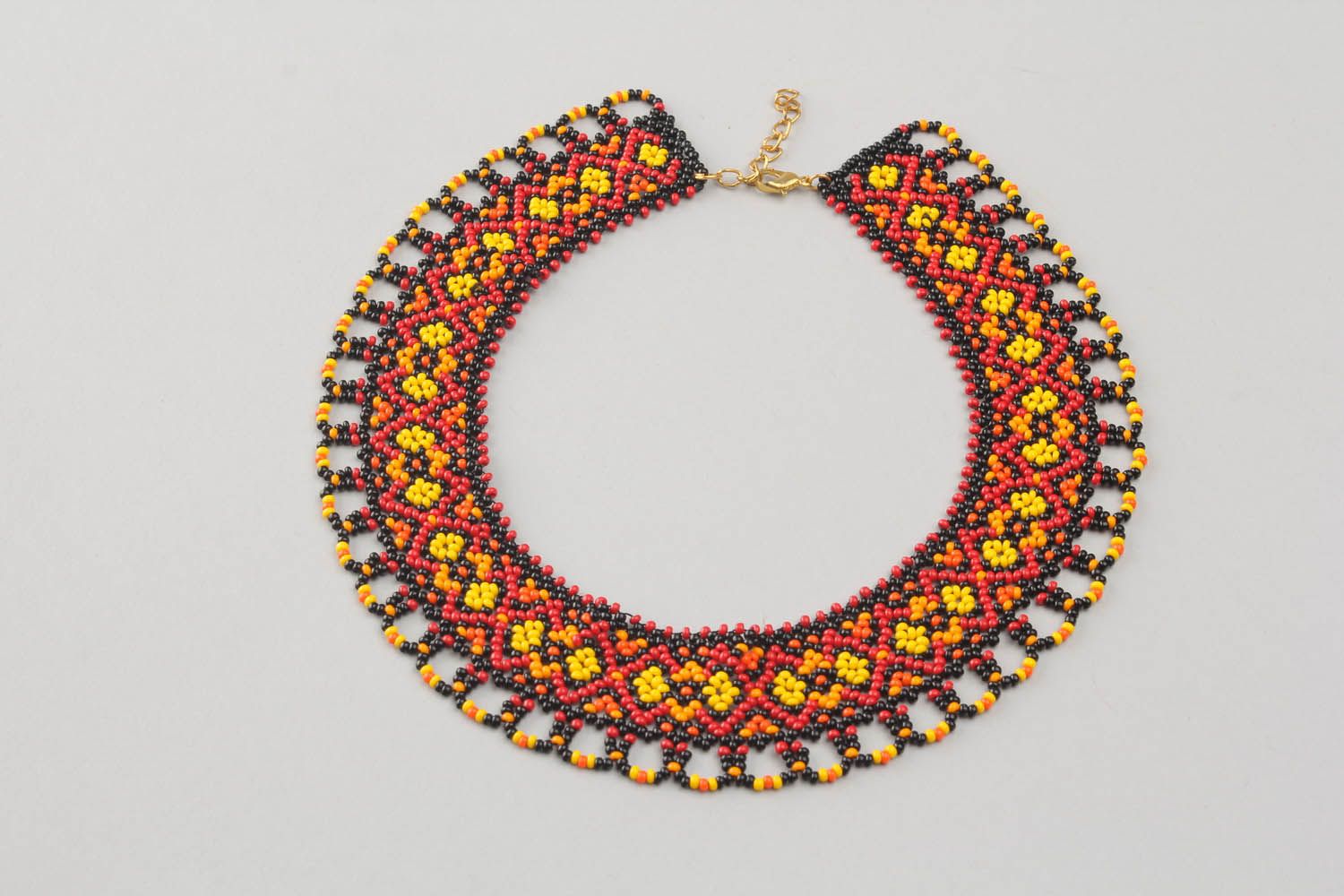 Bead woven necklace  photo 5