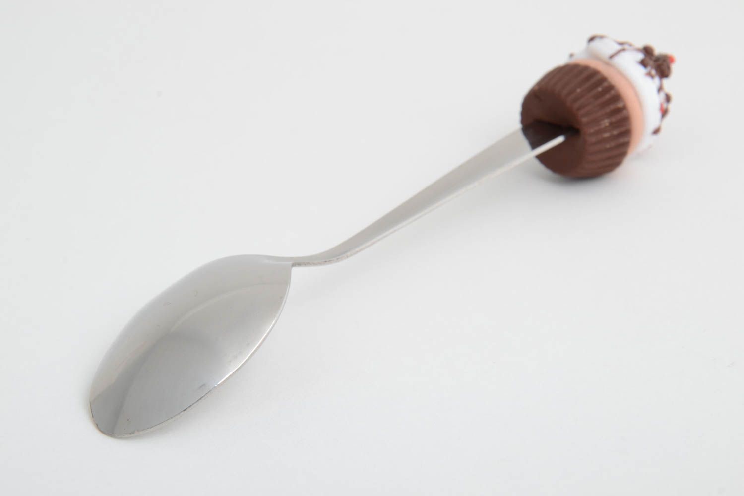 Baby spoon with polymer clay handmade cutlery stylish interior cutlery for kids photo 3