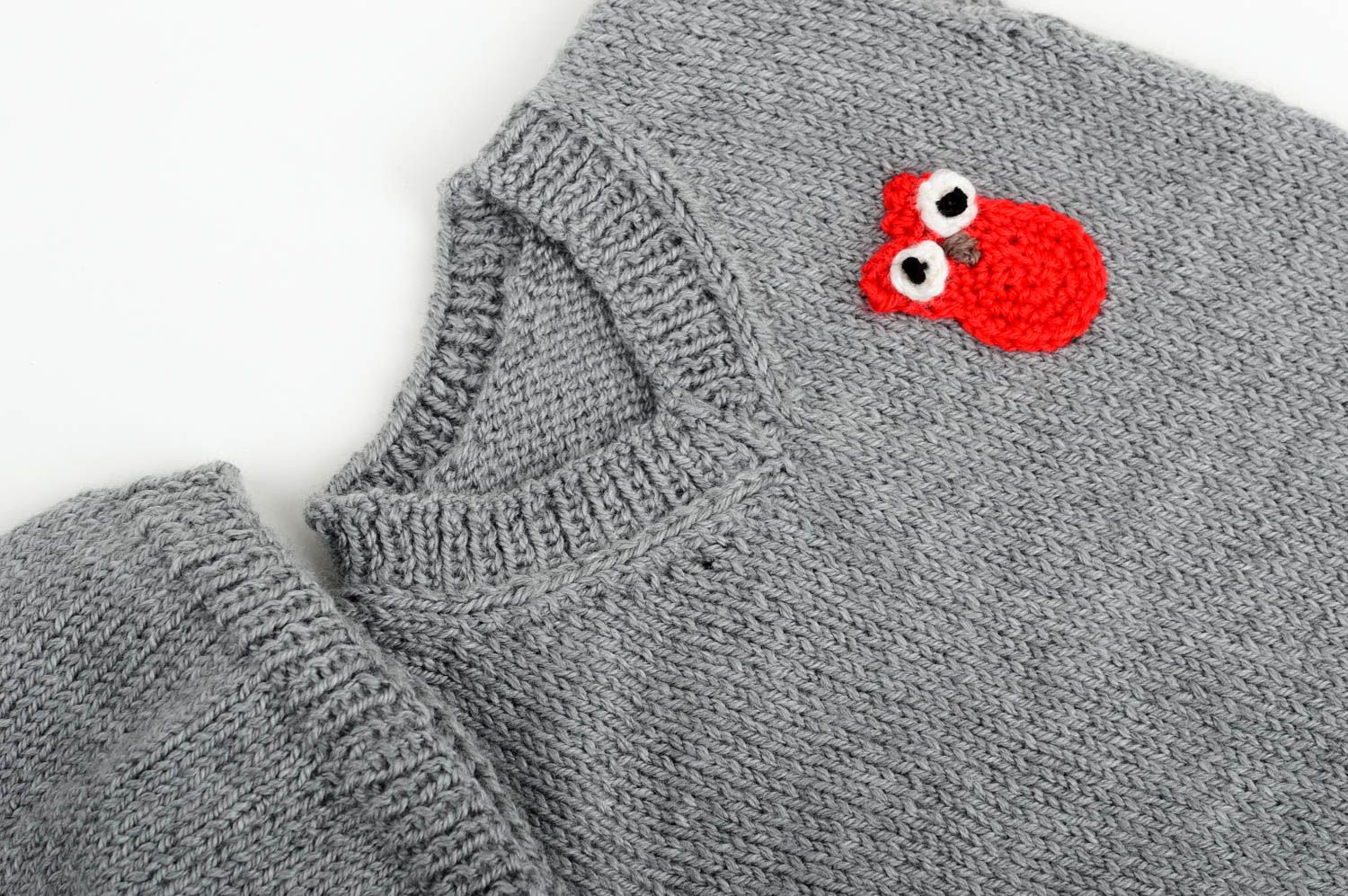 Handmade clothes unusual hat designer vest crocheted sweater unusual gift photo 5