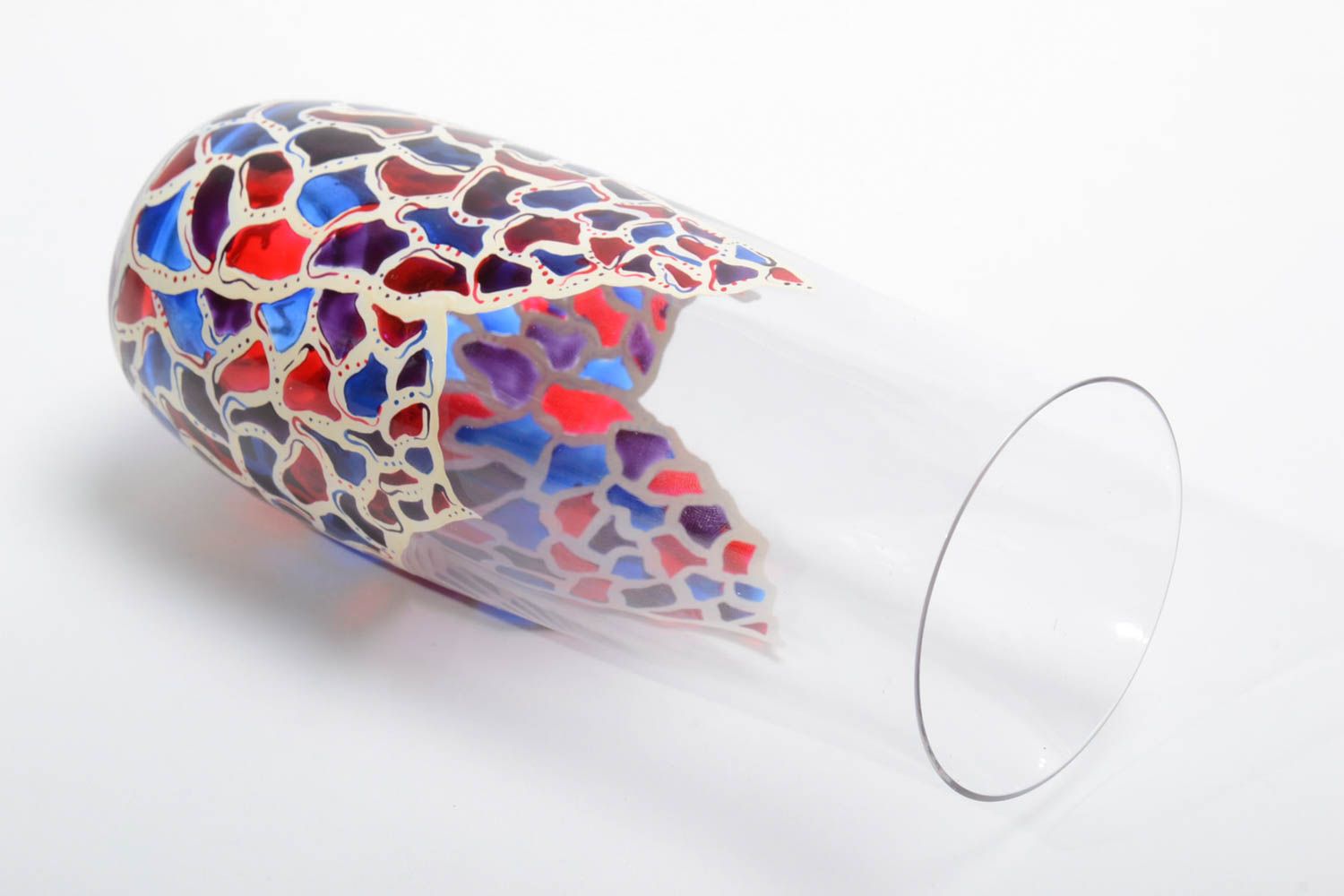 Vaso artesanal de cristal checo menaje del hogar regalo original para ella foto 4