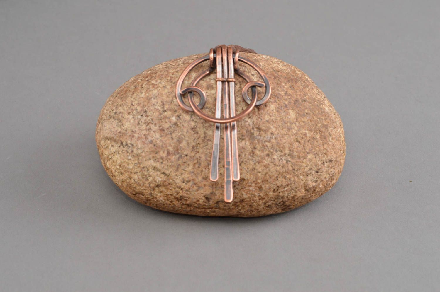 Colgante de cobre bisutería artesanal accesorio para mujer adorno de regalo foto 1