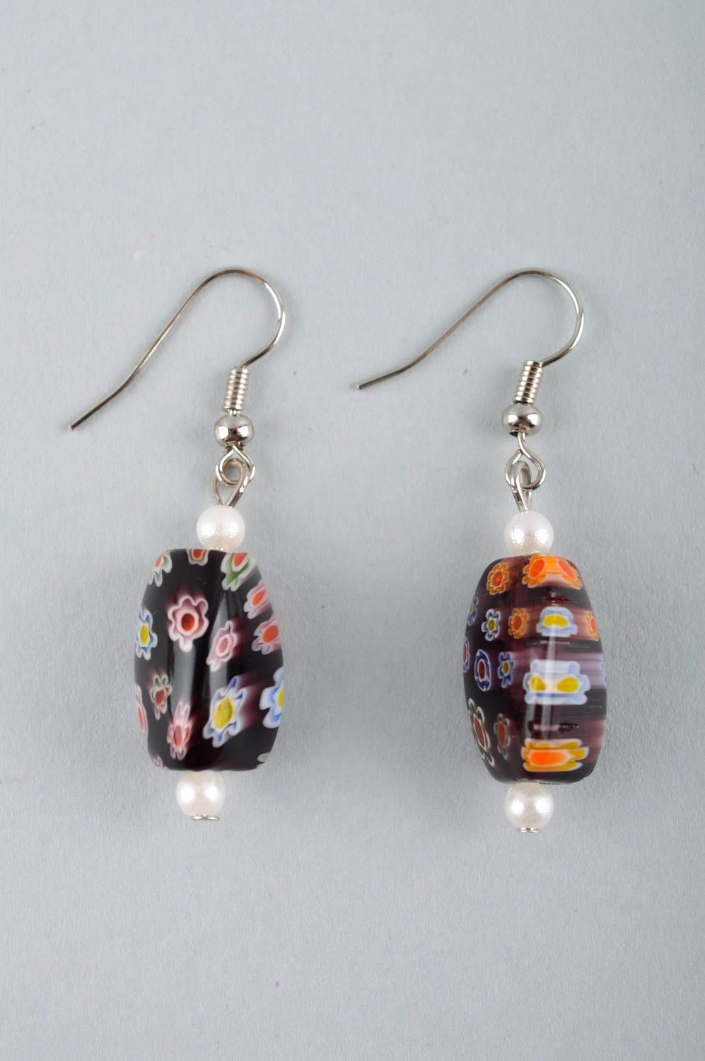 Unusual handmade beaded earrings glass bead earrings cool jewelry designs photo 3