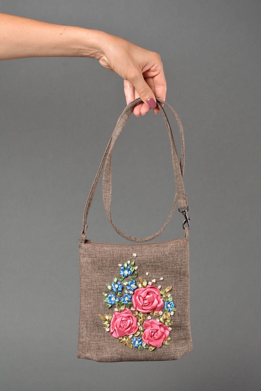 Handmade Stoff Tasche Damen Accessoire bunte Stofftasche Geschenk für Frauen foto 4