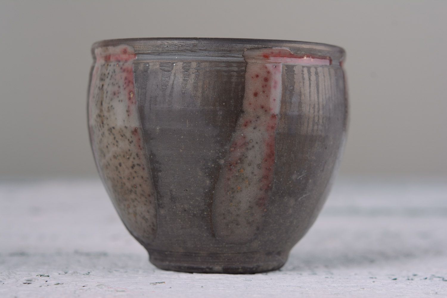 Originelle handmade Schüssel aus Ton schwarz geräucherte Keramik umweltfreundlich foto 1