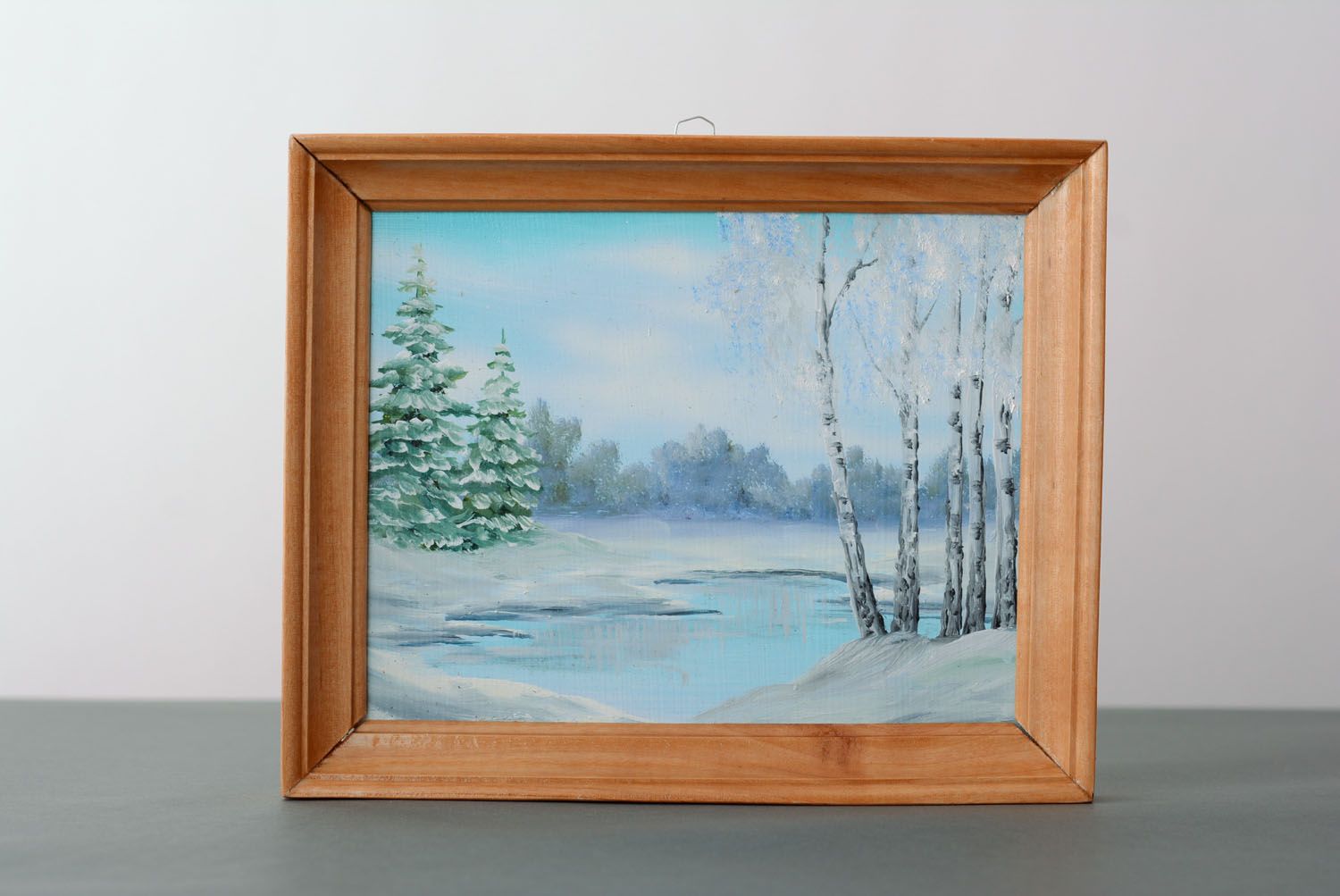 Oil painting Winter Morning photo 1